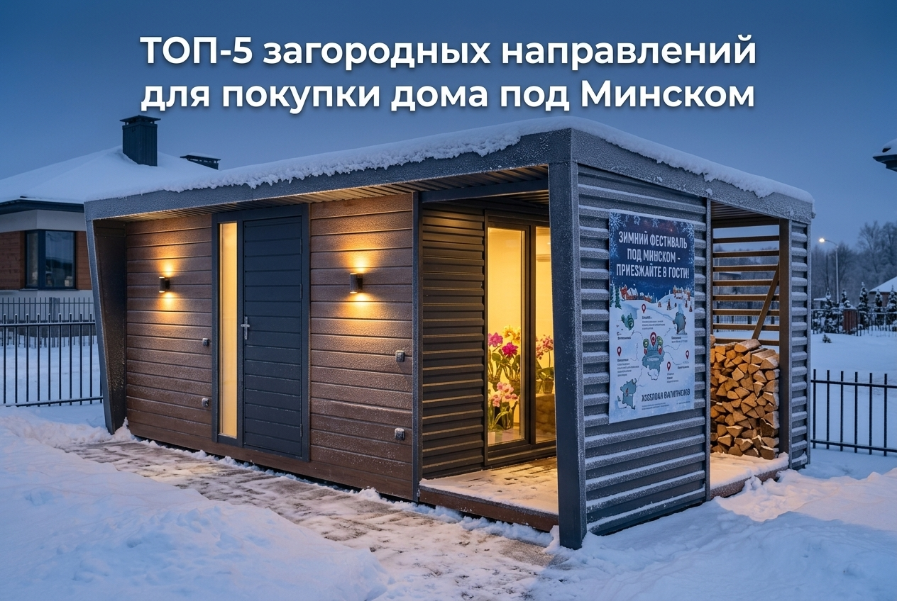 Обзор загородных домов и участков в окрестностях Минска