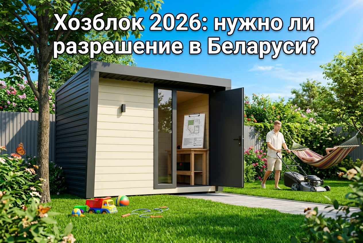 Процесс строительства хозблока на участке в Беларуси в соответствии с законодательством