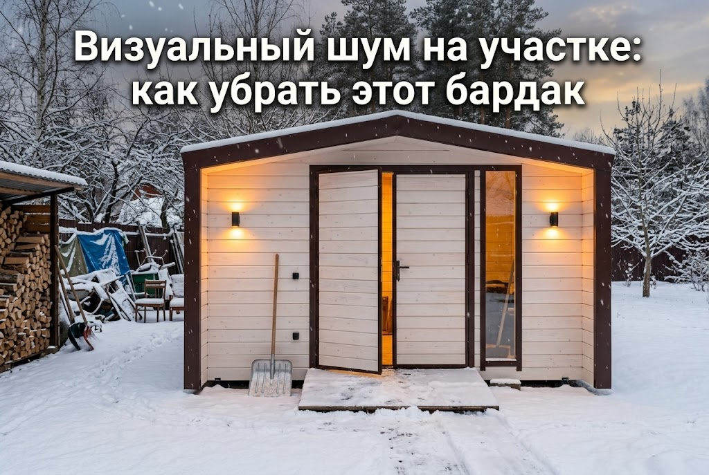 Пример организованного ландшафтного дизайна без визуального шума и хаоса