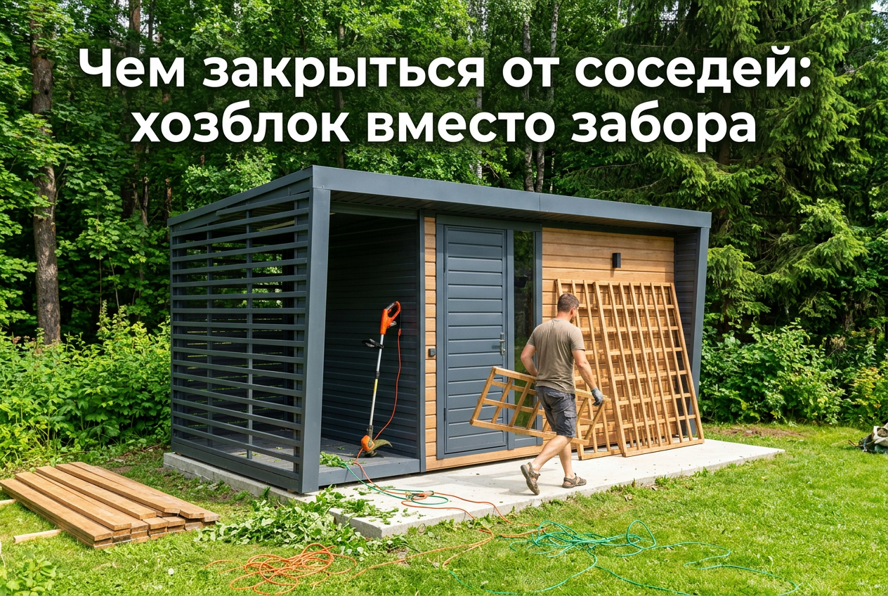 Варианты высокого забора и живой изгороди для защиты частной территории от соседей